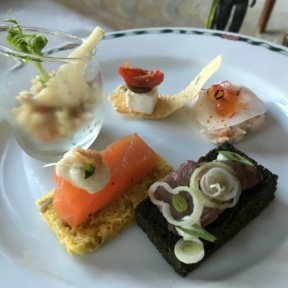 Gluten-free savory options from The Lobby at The Peninsula Bangkok